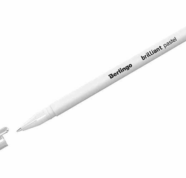 Ручка гелевая Berlingo цвет пасты: белая пастель, 0,8 мм