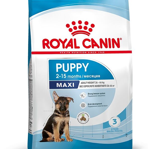 Сухой корм для щенков собак крупных размеров до 15 месяцев Royal Canin Maxi Junior