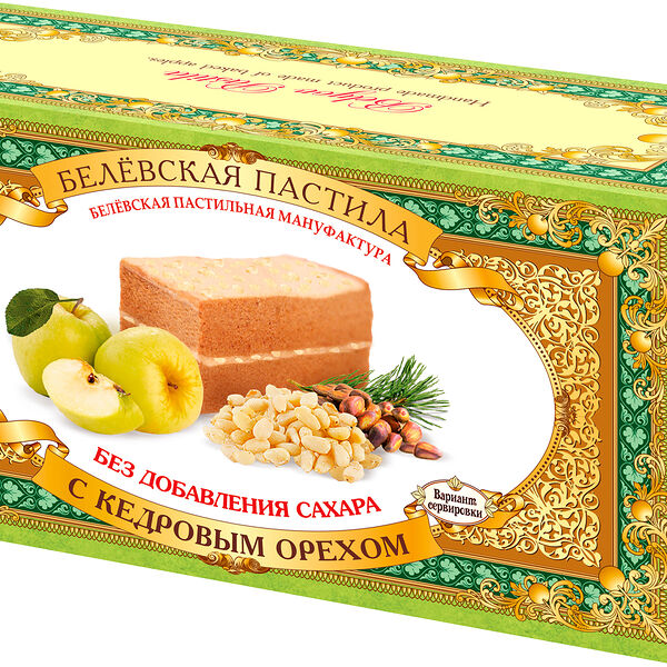 Пастила Белевская пастила с кедровым орехом без сахара