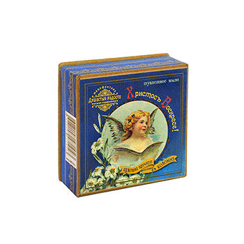 Мыло «Цвет яблони» в подарочной коробке «Христосъ воскресе!» с ангелом, «Душистыя радости», 100 г, Россия