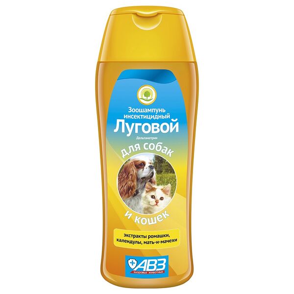 Шампунь Луговой инсектицидный для кошек и собак 270 мл