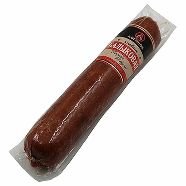 Колбаса варено-копчёная Логинов Балыковая