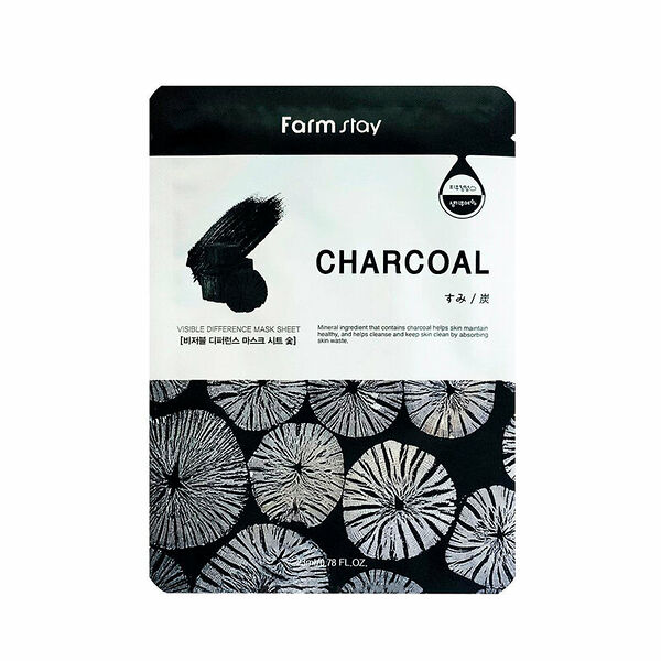 Тканевая маска для лица Farm Stay Charcoal 23 г