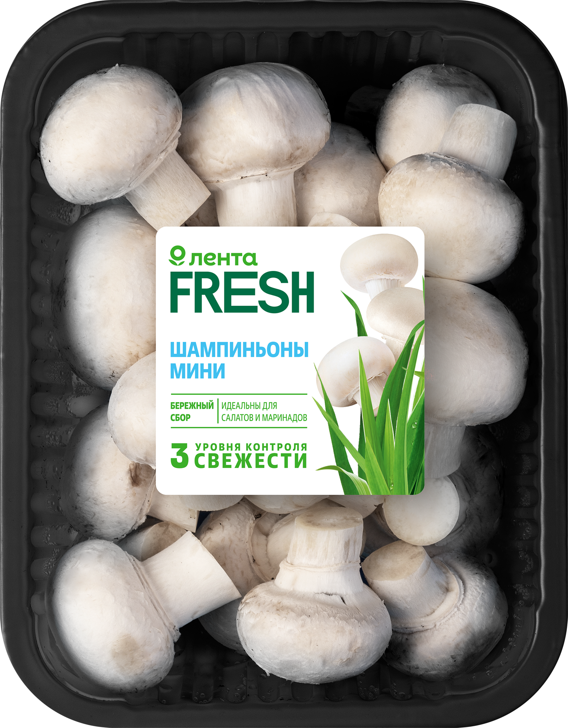 

Шампиньоны ЛЕНТА FRESH мини, 300г