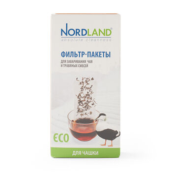 Фильтр-пакеты Nordland для заваривания чая (чашка) 100шт., Россия
