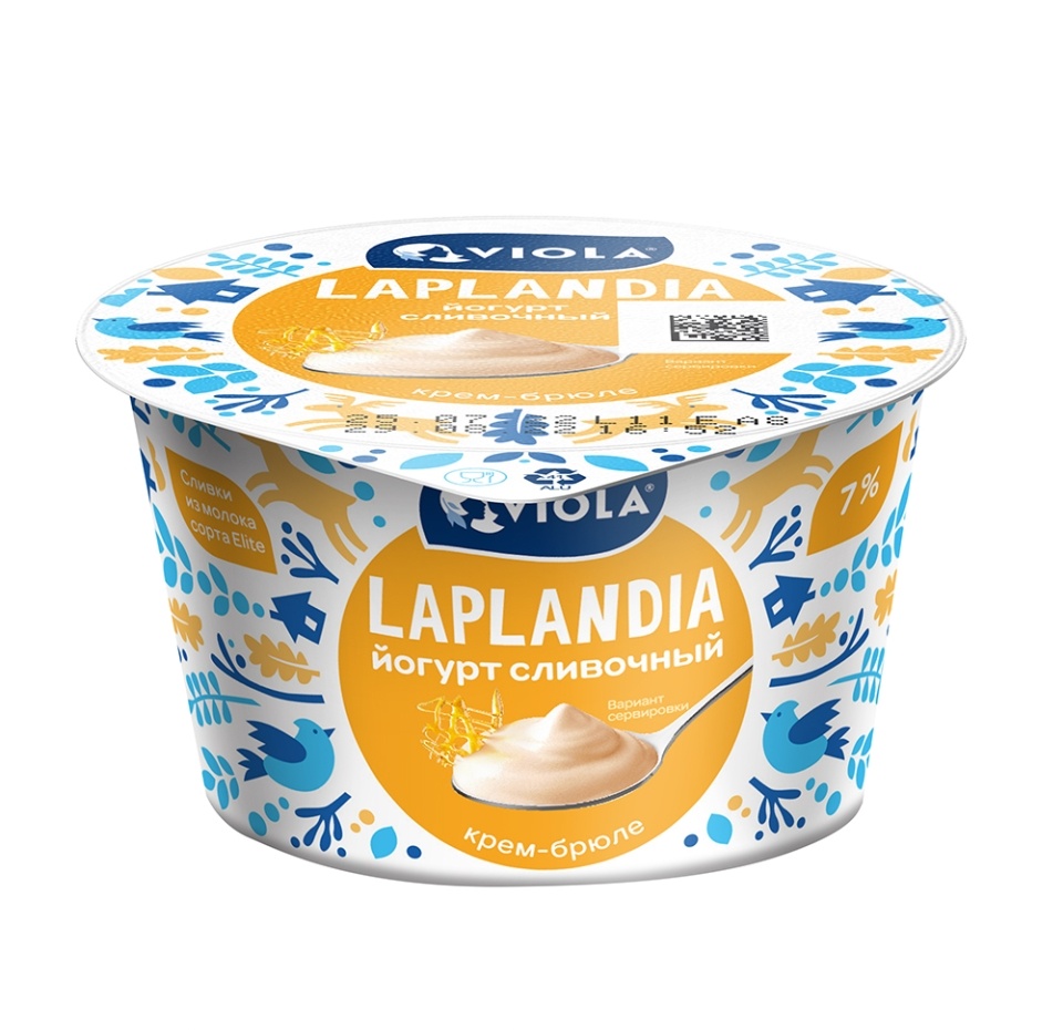 

Йогурт Viola Laplandia Сливочный крем-брюле 7% 180 г