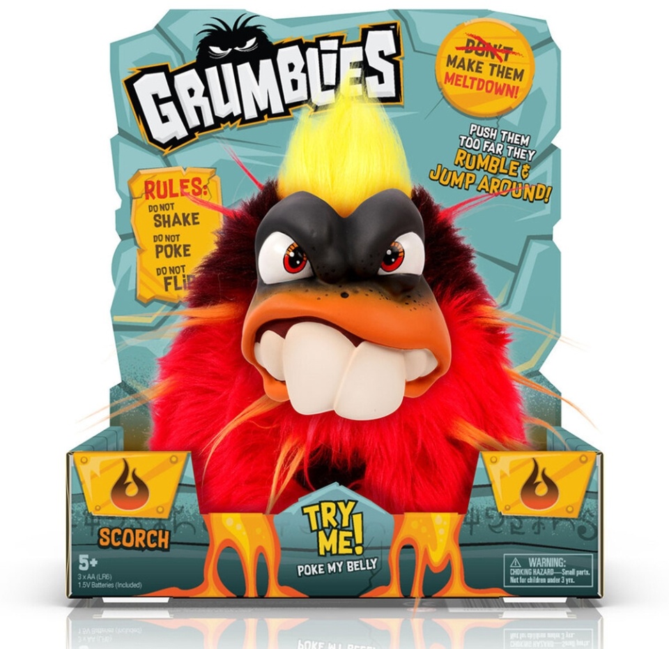 

Игрушка Skyrocket Grumblies интерактивная Ворчун Скорч 3+