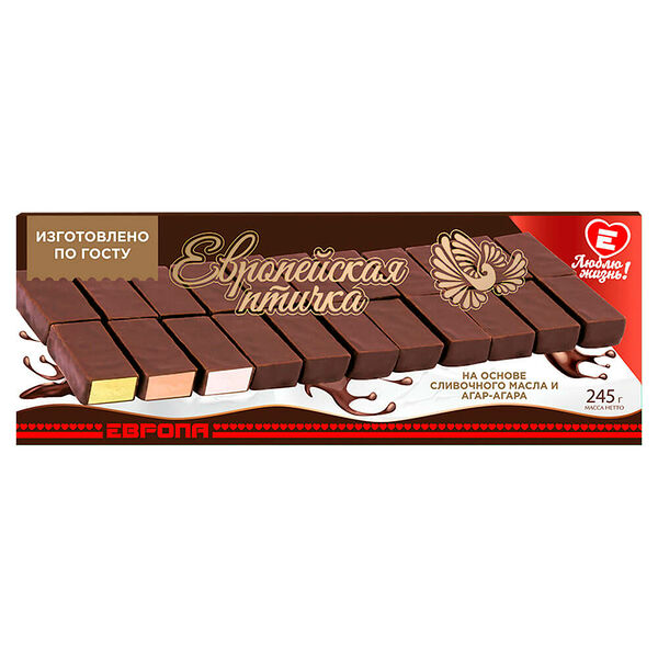 Конфеты Люблю Жизнь Европейская Птичка