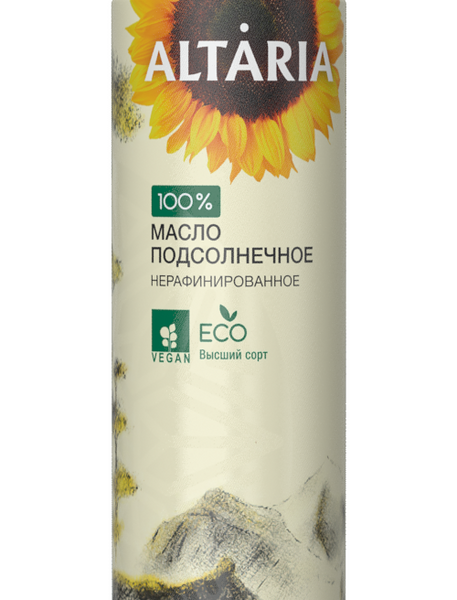 Масло Altaria подсолнечное нерафинированное
