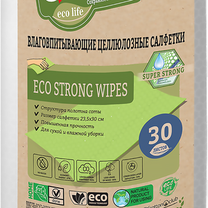 Салфетки Qualita eco strong в рулоне арт. 10270, 30 шт.