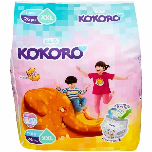 Трусики-подгузники Kokoro Junior 15-28кг 26шт