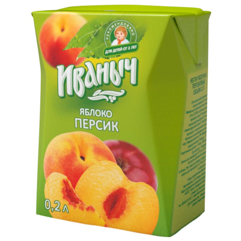 

Нектар Иваныч яблоко-персик 200мл