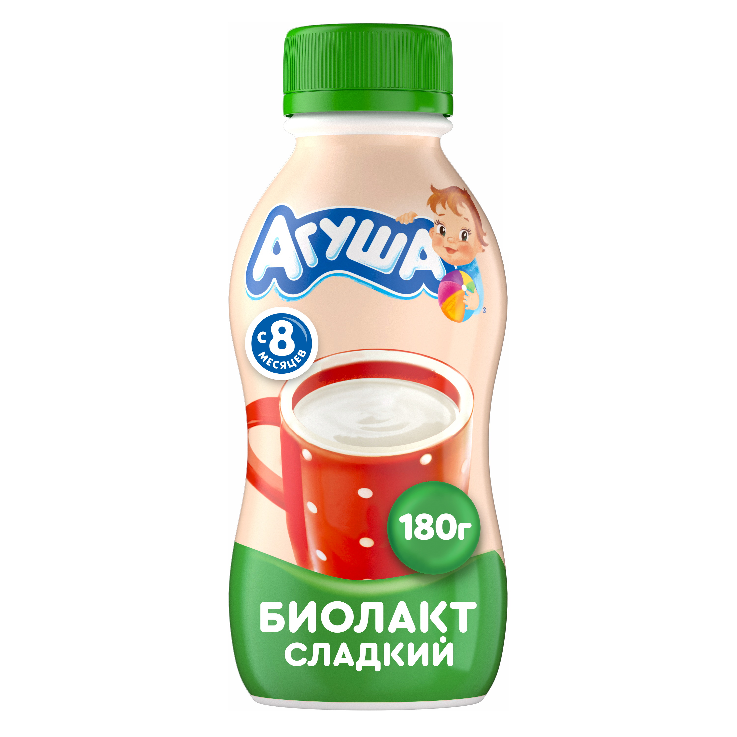 

Биолакт Агуша Сладкий с 8 месяцев 3.2% 180 г