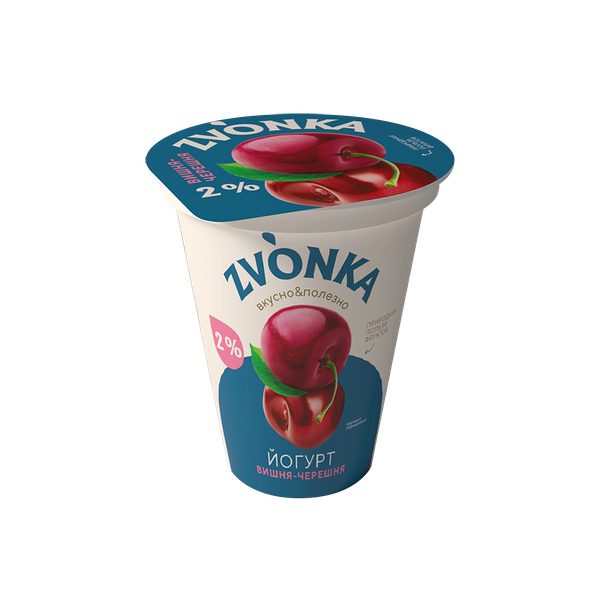Йогурт с фр нап Вишня-черешня 2% 310г ПЭТ-ст