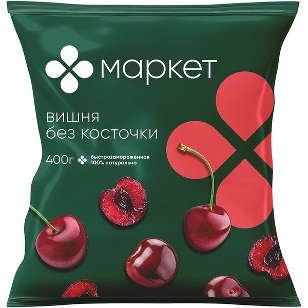 Вишня без косточки быстрозамороженная Маркет Перекрёсток, 400г