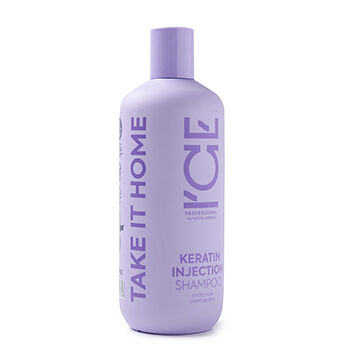 Шампунь Keratin Injection «Кератиновый» для повреждённых волос, Ice, 400 мл, Россия