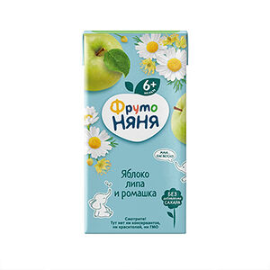 Сок детский осветлённый ФрутоНяня Яблоко, ромашка и липа 200 мл