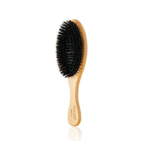 Деревянная массажная расческа Zinger WH6 Bristle с натуральной щетиной