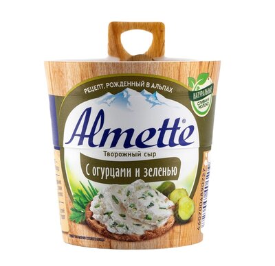 Сыр творожный Almette с огурцами и зеленью
