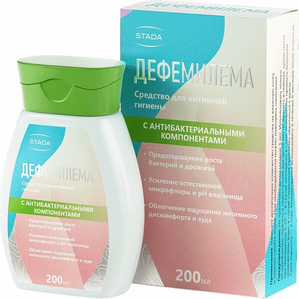 Средство для интимной гигиены Дефемилема с антибакт. комп. 200 мл