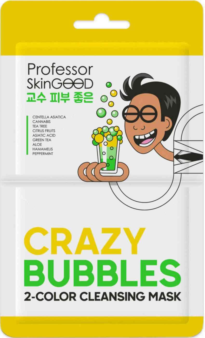

Маска для лица Professor Skingood Crazy Bubbles 2 Color Cleansing Mask пузырьковая, 31 г