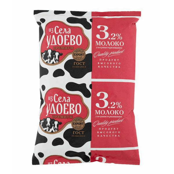 Молоко Из Села Удоево ультрапастеризованное, 3.2%
