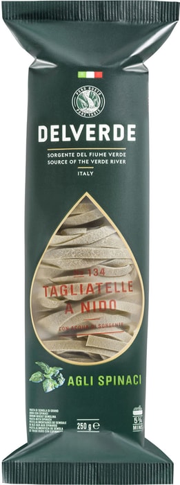 

Макаронные изделия Delverde №134 Тальятелле Спиначи Ниди 250 г