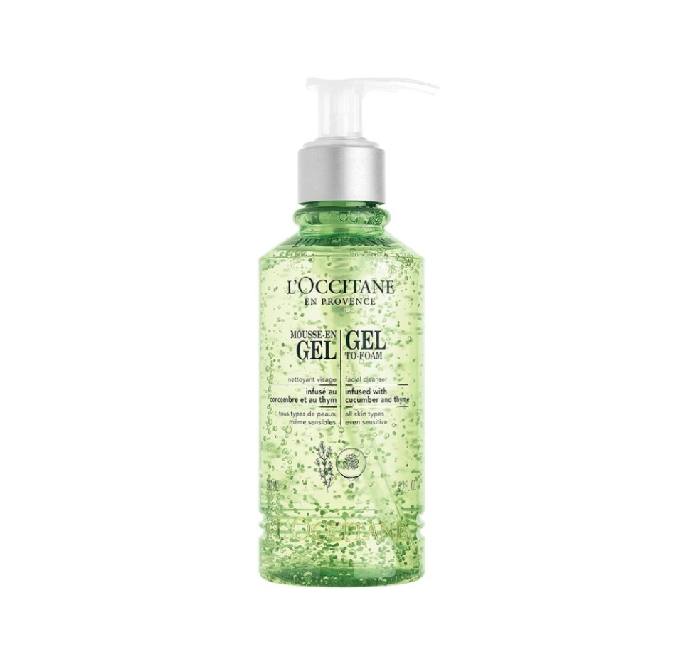

Гель-мусс для лица L'Occitane очищающий с чабрецом и огурцом