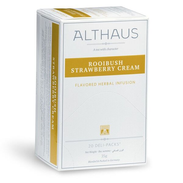 Чай фруктовый Althaus Rooibush Strawberry Cream пакетированный 20х1,75 г