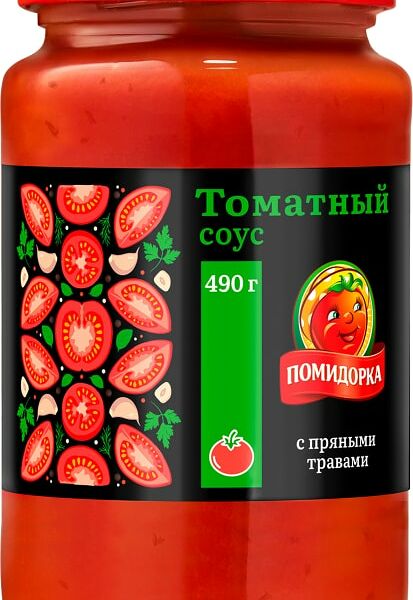 Соус Помидорка Томатный с пряными травами 490г