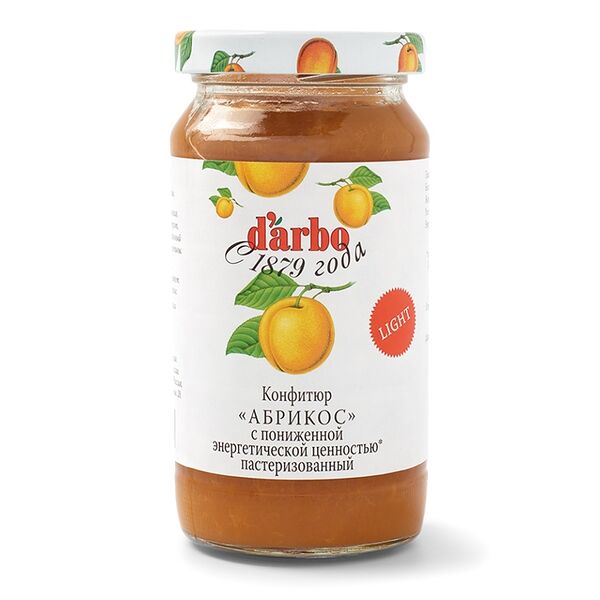 Конфитюр d'arbo Абрикос низкокалорийный 220 г