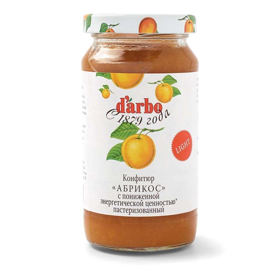 

Конфитюр D'arbo Абрикос низкокалорийный 220 г