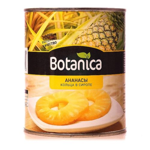 

Ананасы Botanica кольца в сиропе 580 мл