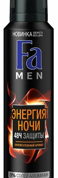 Дезодорант-спрей мужской Fa Men Энергия Ночи