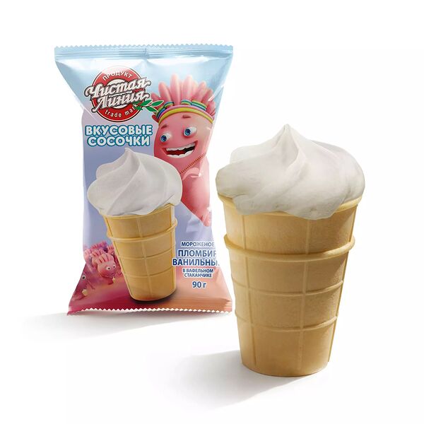 Мороженое Чистая Линия стаканчик «Вкусовые сосочки»
