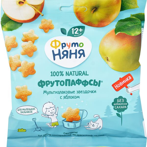 Фрутопаффсы ФрутоНяня злаки яблоко