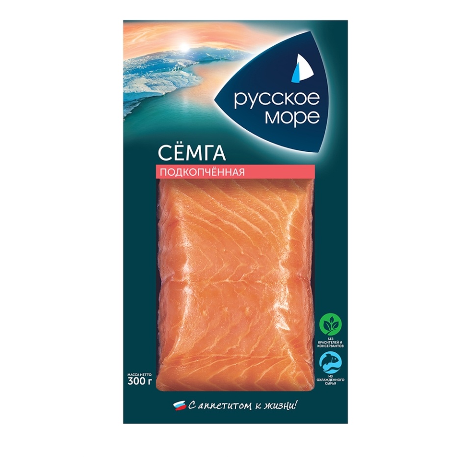 

Семга филе-кусок подкопченная "Русское море"