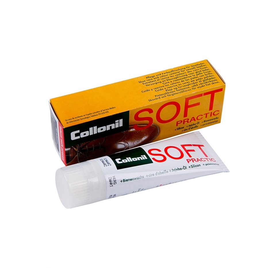 

Крем для обуви Collonil Soft Practic с маслом жожоба, черный