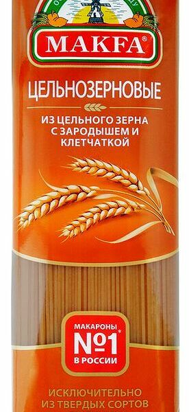 Макаронные изделия цельнозерновые Makfa с зародышем и клетчаткой