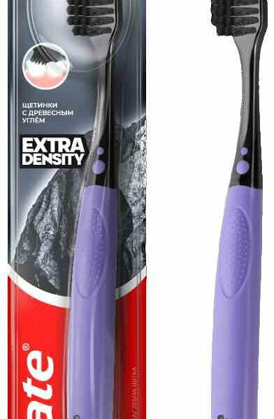 Зубная щетка средней жесткости Colgate Щетинки с древесным углем