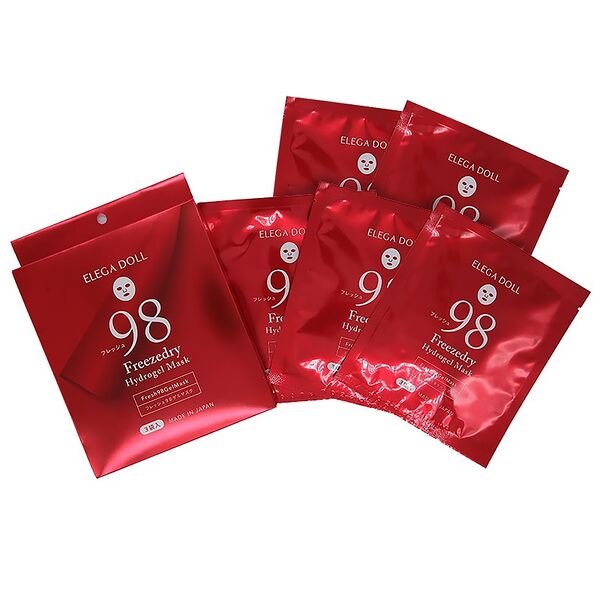 Гидрогелевая маска для лица с фуллереном Elega Doll Fresh 98 Hydrogel Mask 5 шт.