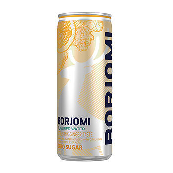 Вода Borjomi Цитрус-Имбирь, в жестяной банке, 0.33л