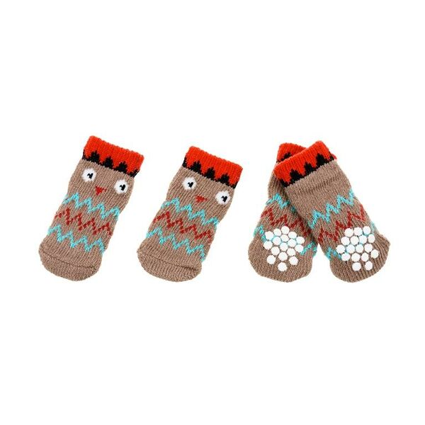 Носки для собак L коричневый (унисекс)