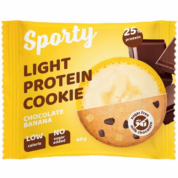 Печенье Sporty Шоколад-Банан обогащенное белком 40 г