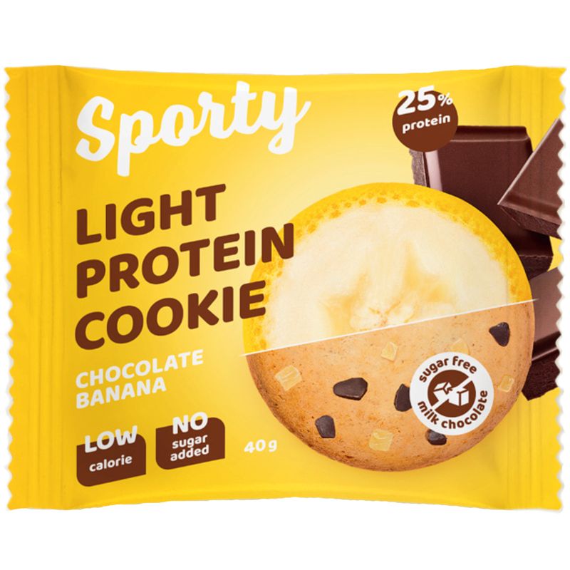 

Печенье Sporty Шоколад-Банан обогащенное белком 40 г
