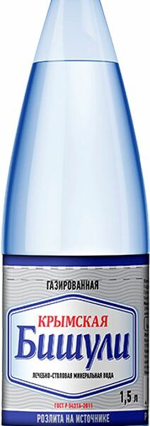 Вода Бишули минеральная природная питьевая лечебно-столовая газированная 1.5л