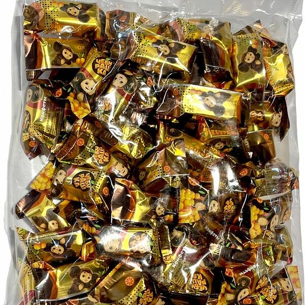 Конфеты Чебурашка глазированные со вкусом шоколад-апельсин