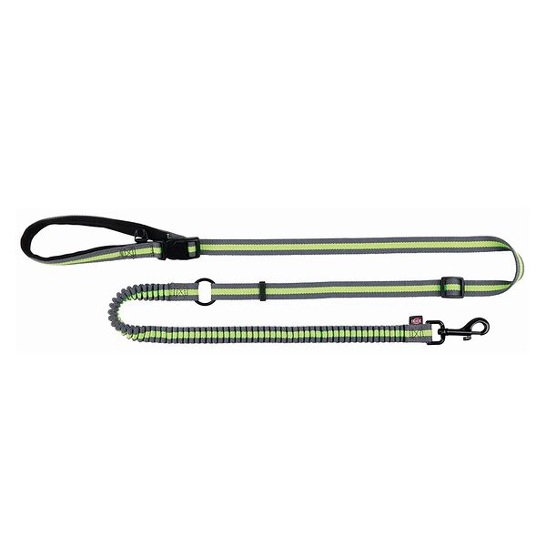 Поводок для пробежки, 1,33–1,8 м/20 мм, серый/зеленый