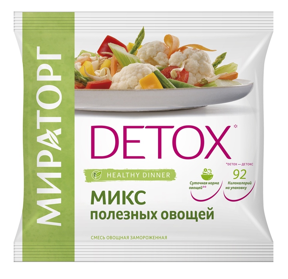 

Смесь Мираторг Микс полезных овощей detox замороженная 400 г