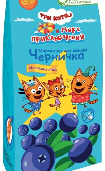 Мармелад желейный Лакомства для здоровья Три кота Черничка